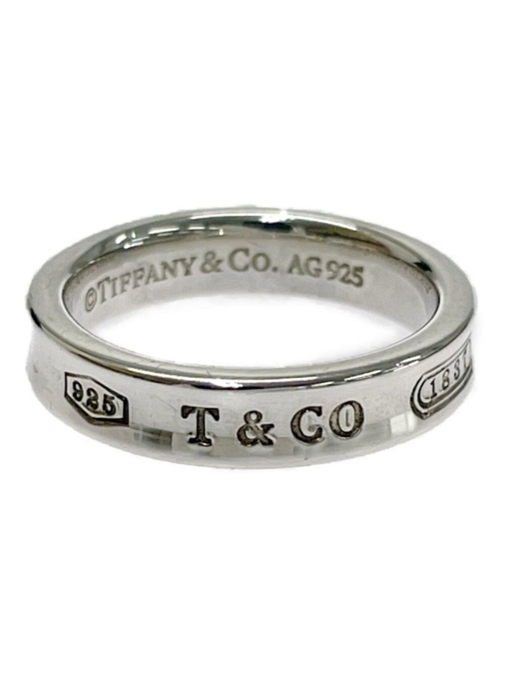 Tiffany & Co Silver 1837 Narrow Ring